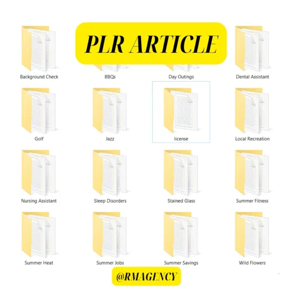 PLR Articles Bundles 3