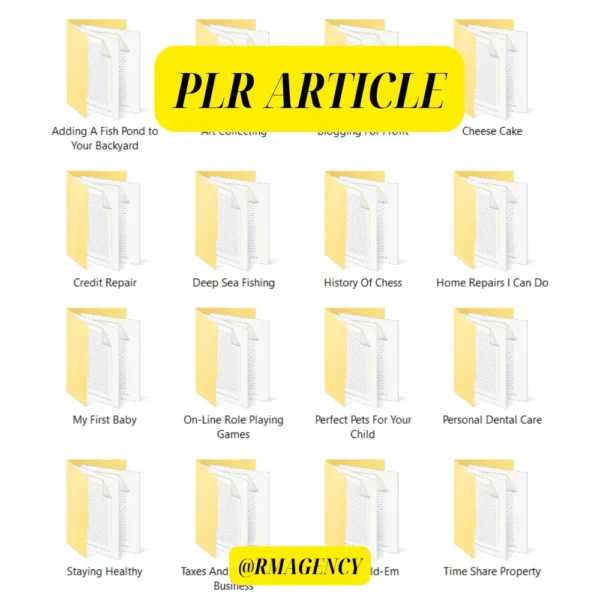 PLR Articles Bundles 3