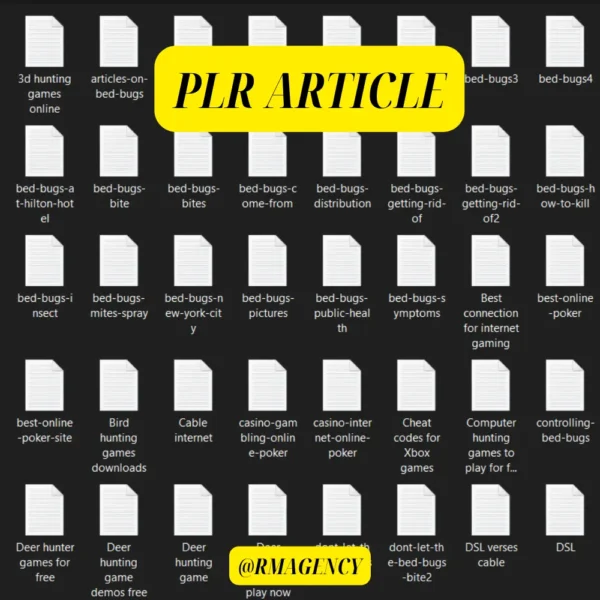 PLR Articles Bundles 1
